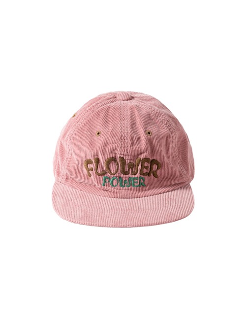 FLOWER POWER CORDUROY CAP / Pink