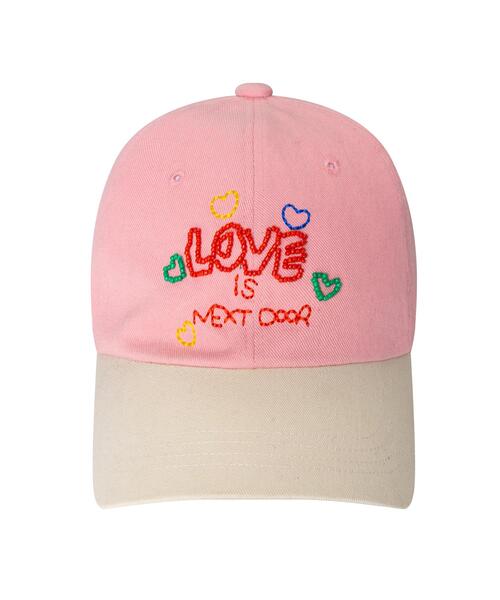 DAISY LOVE IS NEXT DOOR BALL CAP pink
