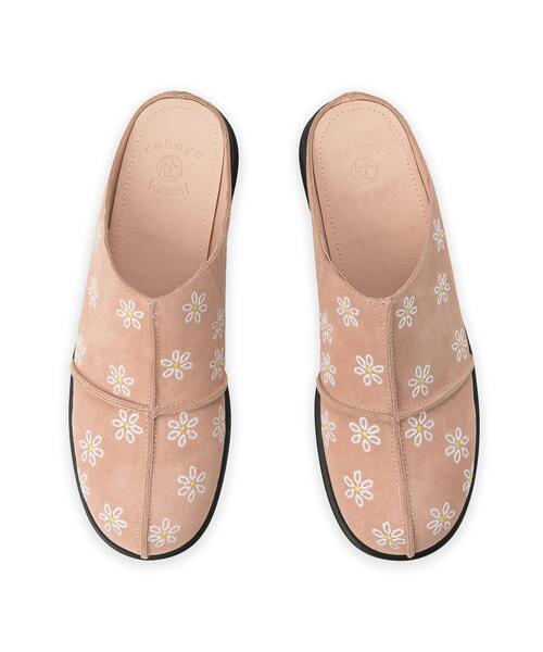 DAISY NEEDLE POINT MULE pink
